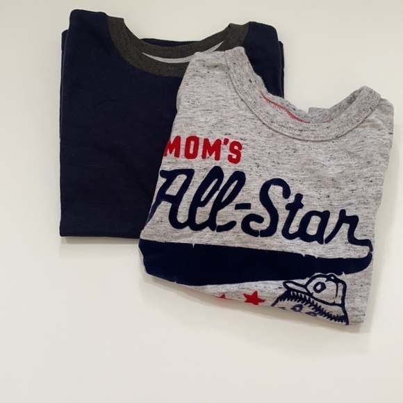 Navy Blue & Grey T-shirts size 3T - Picture 6 of 9